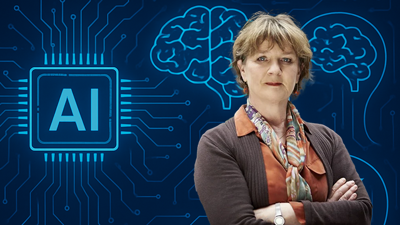 Kathelijne Van Kammen met AI achtergrond