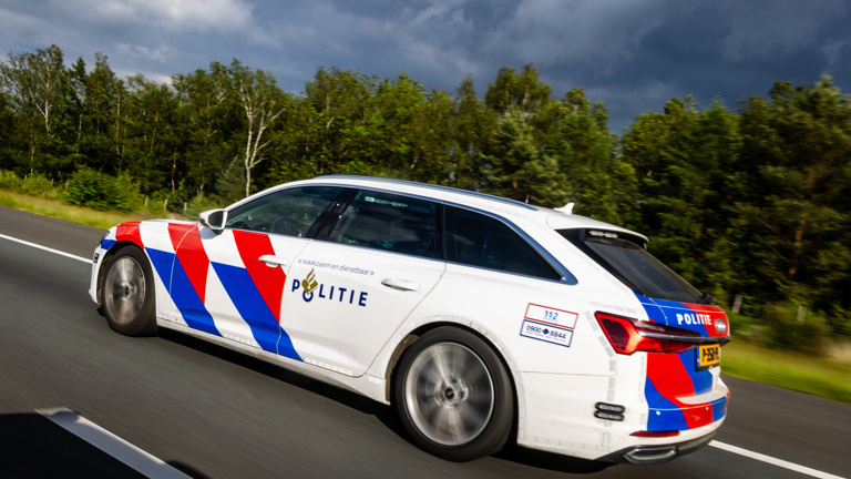 Een Snel Interventie Voertuig (SIV) op de weg