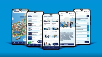 Examples of what the screen on a mobile phone looks like with the game Profchecks