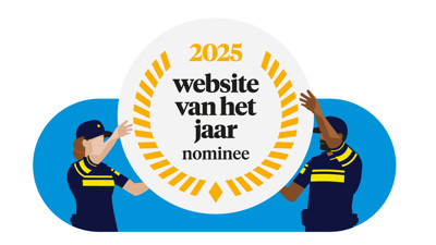 Illustratie van het logo van Website van het Jaar vastgehouden door agenten