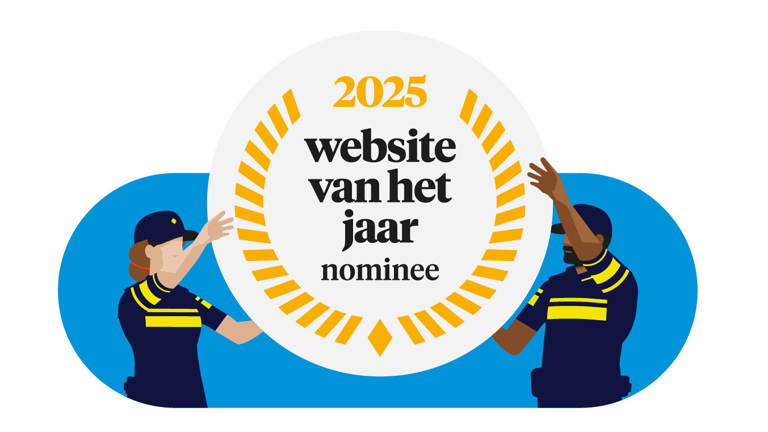Illustratie van het logo van Website van het Jaar vastgehouden door agenten