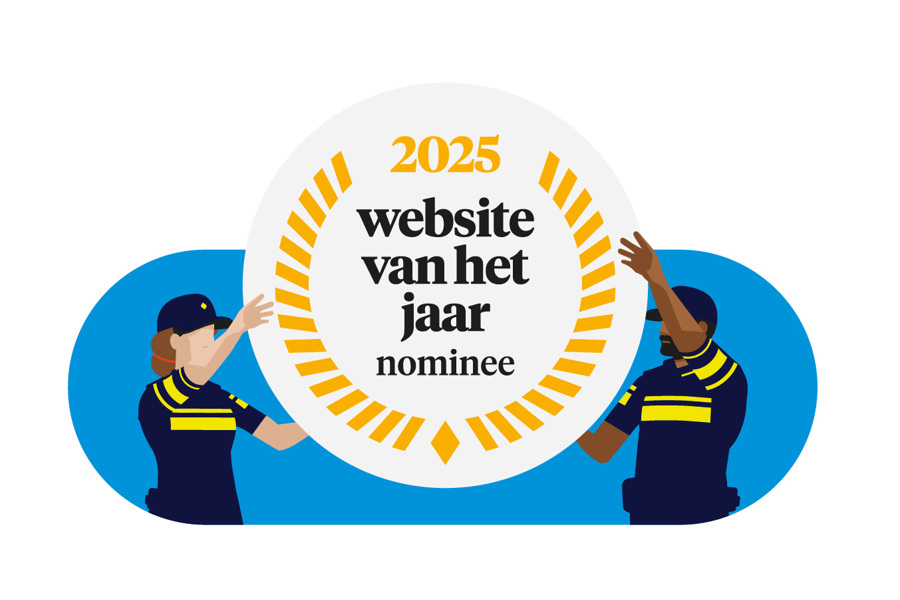 Illustratie van het logo van Website van het Jaar vastgehouden door agenten