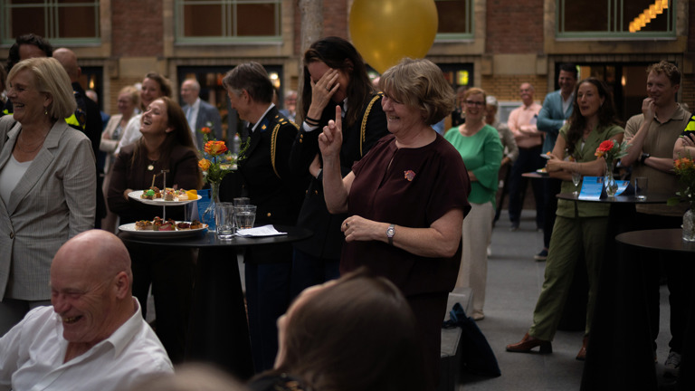 De afscheidsreceptie van Kathelijne van Kammen