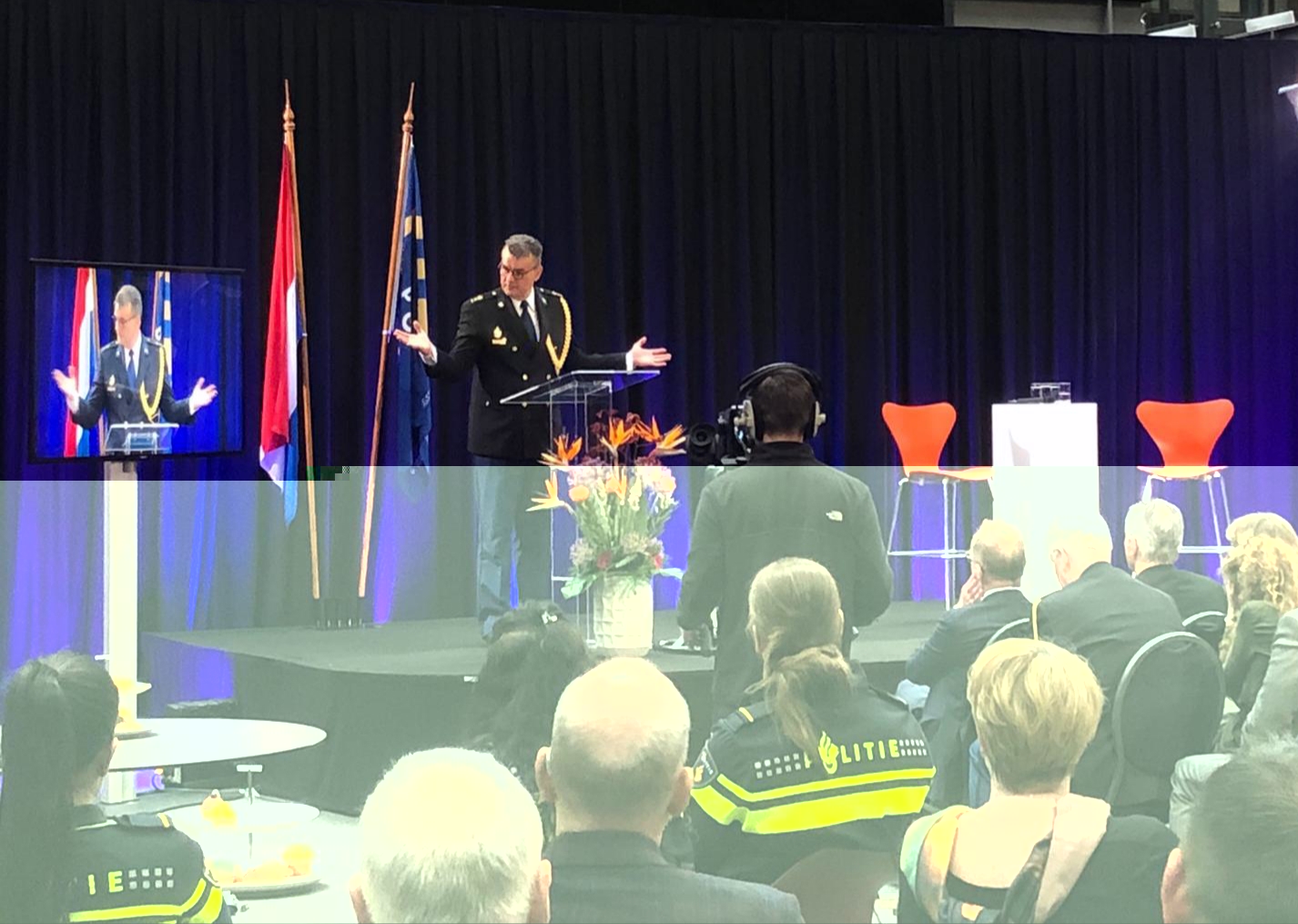 Gerrit den Uyl geïnstalleerd als directeur Politieacademie